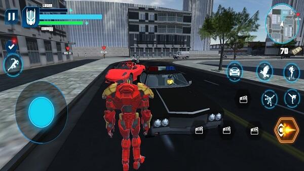 Robot Game Red Robot Police Apk