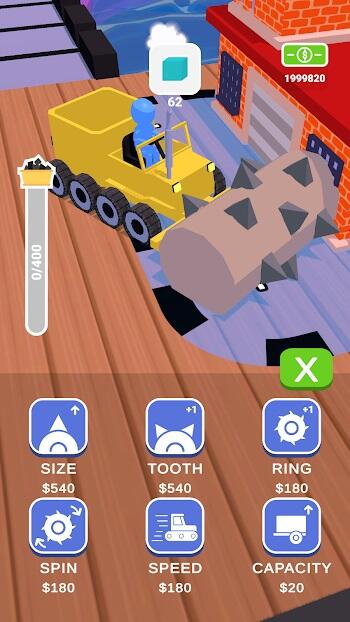 stone miner mod apk free upgrade