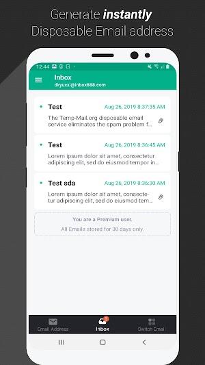 temp mail mod apk premium unlocked