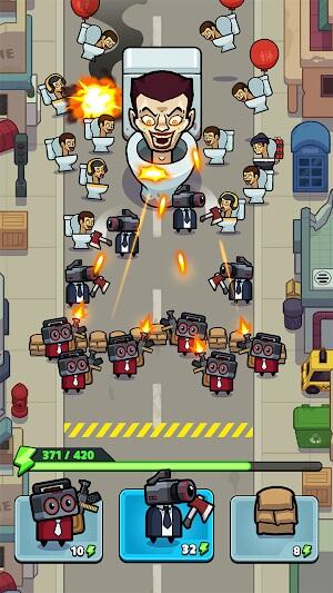 toilet fight police vs zombie mod apk