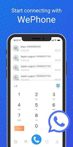 wephone free phone calls cheap calls apk mod free download 1