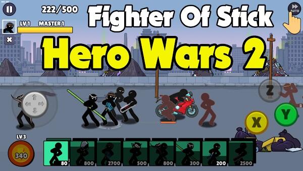 hero wars 2 fighter of stick mod apk download