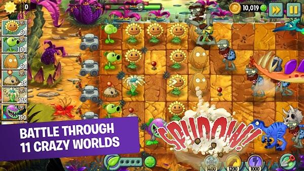 plants vs zombie 2 mod apk