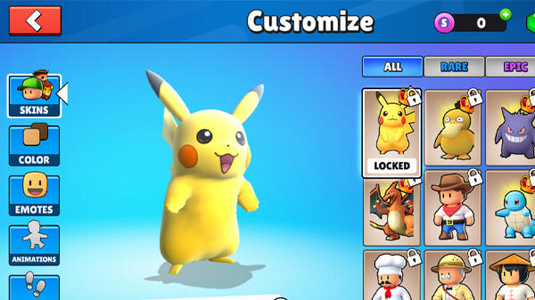 stumble guys x pokemon mod apk unlimited money