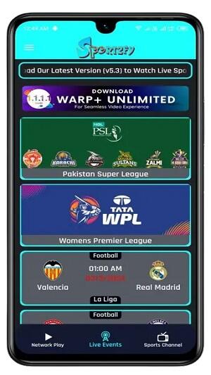 sportzfy tv apk for android