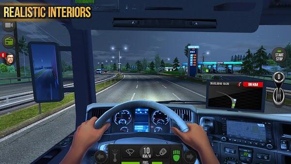 truck simulator europe mod apk max level